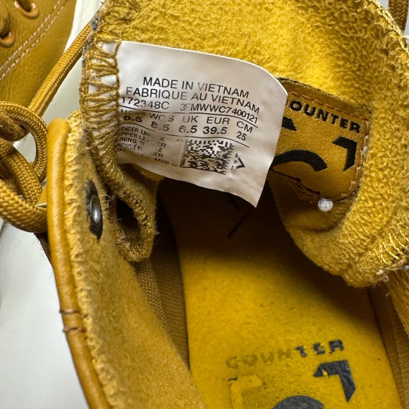 Converse Mustard Yellow High-Tops - Picture 7 of 8
